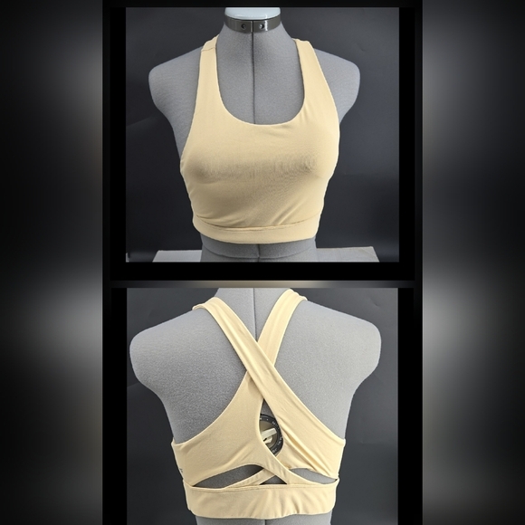 Fabletics Tan Sports Bra M - Picture 1 of 5